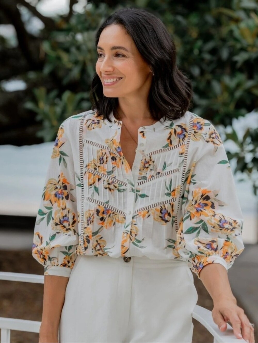 ❤️ NWT! MAYE PALOMA SHIRT / TOP- LILAH PRINT, 4